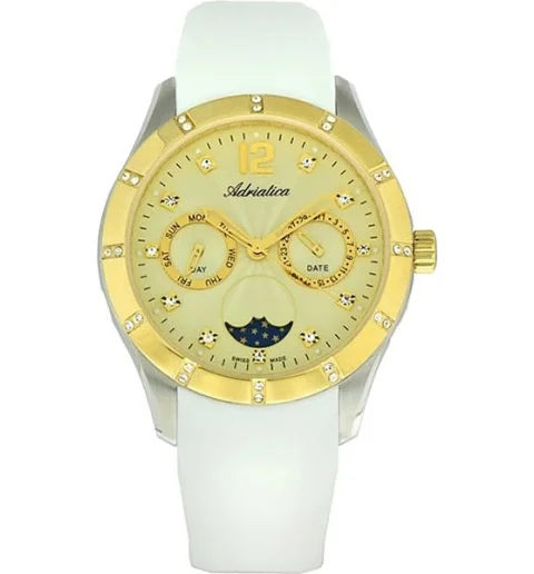 Женские Adriatica 3698.2271QFZ с каучуковым ремешком