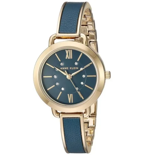 Женские Anne Klein 2436 BLGB с римскими цифрами