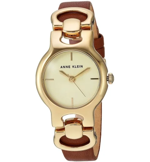 Женские Anne Klein 2630 CHBN с кожанным браслетом