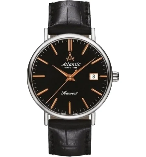 Женские Atlantic 10351.41.61R с кожанным браслетом