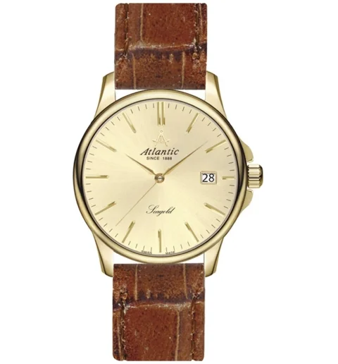 Atlantic 95341.65.31 с кожаным браслетом