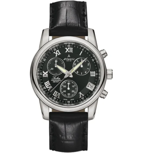 Atlantic 64450.41.68 с кожаным браслетом