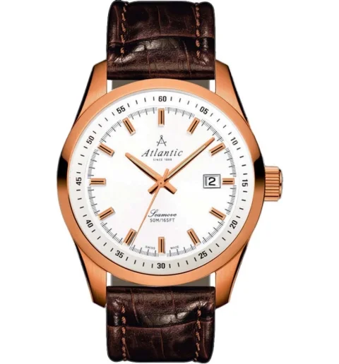 Atlantic 65351.44.21 с кожаным браслетом