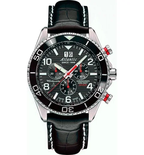 Atlantic 55470.47.65S с кожаным браслетом