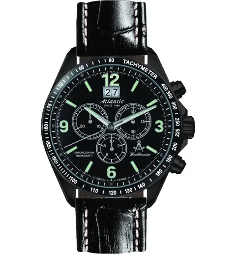 Atlantic 55460.46.66 с кожаным браслетом