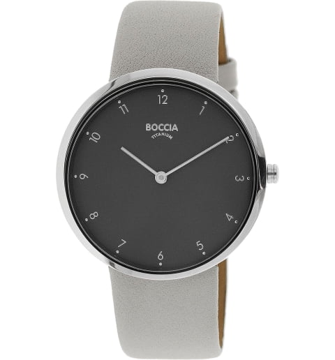 Boccia 3309-08 с кожаным браслетом