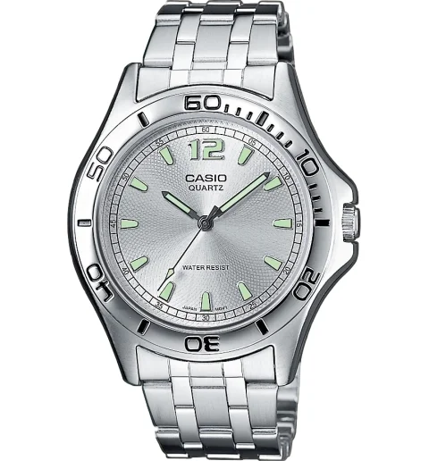 Мужские кварцевые часы Casio Collection MTP-1258D-7A с арабскими цифрами
