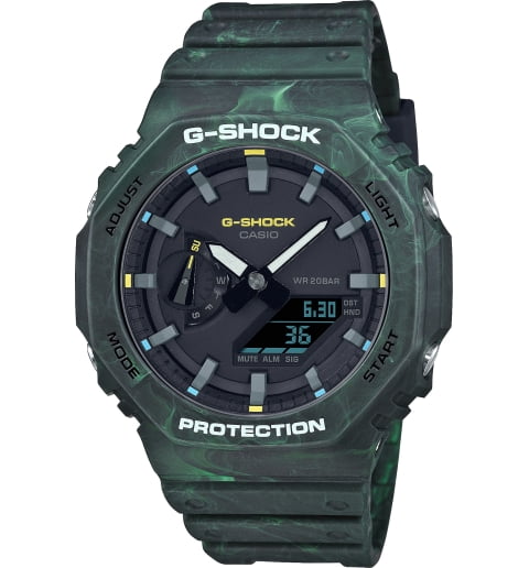 Часы Casio G-Shock GA-2100FR-3A с водонепроницаемостью WR20Bar