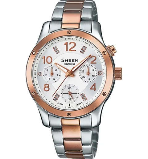 Женские металлические часы Casio SHEEN SHE-3807SPG-7A
