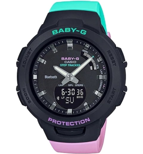 Часы Casio Baby-G BSA-B100MT-1A с подсветкой циферблата