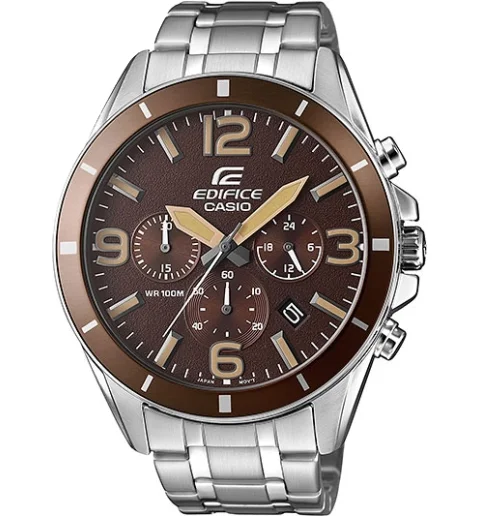 Мужские кварцевые часы Casio EDIFICE EFR-553D-5B с арабскими цифрами