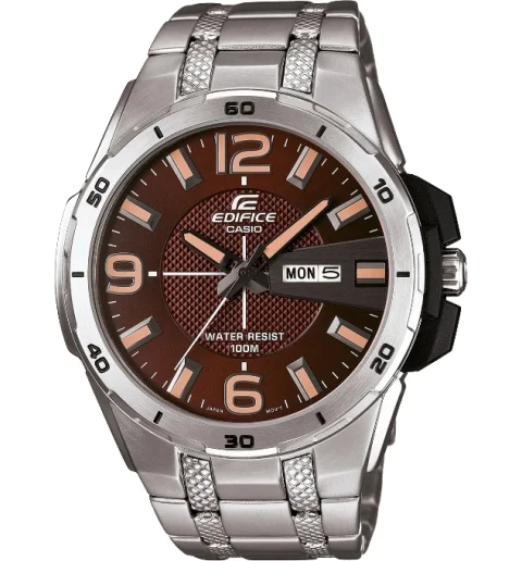 Мужские кварцевые часы Casio EDIFICE EFR-104D-5A с арабскими цифрами
