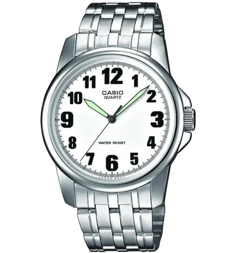 Мужские кварцевые часы Casio Collection MTP-1260PD-7B с арабскими цифрами