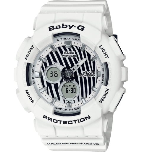 Часы Casio Baby-G BA-120WLP-7A с каучуковым браслетом