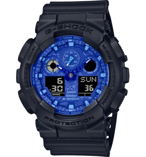 Часы Casio G-Shock GA-100BP-1A с водонепроницаемостью WR20Bar