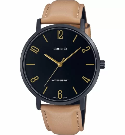 Мужские часы Casio Collection MTP-VT01BL-1B Quartz Water Resist