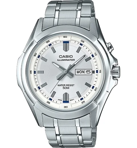 Мужские Casio Collection MTP-E205D-7A с подсветкой циферблата и водонепроницаемостью 5 бар
