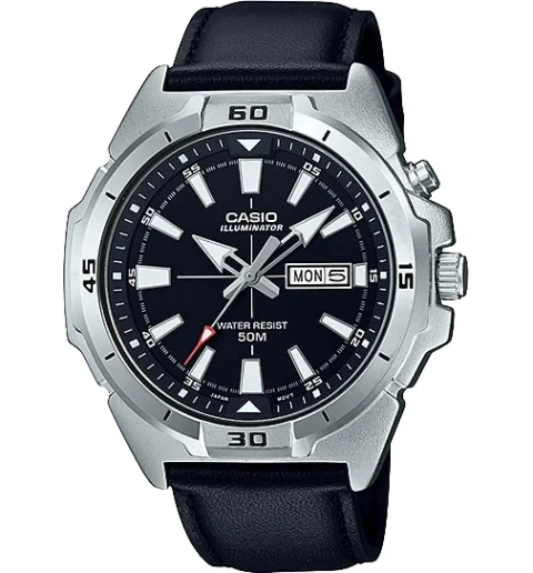 Мужские Casio Collection MTP-E203L-1A с подсветкой циферблата и водонепроницаемостью 5 бар