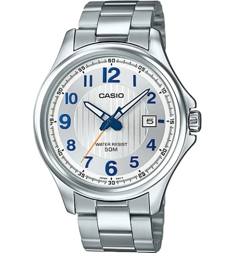 Мужские кварцевые часы Casio Collection MTP-E126D-7A с арабскими цифрами