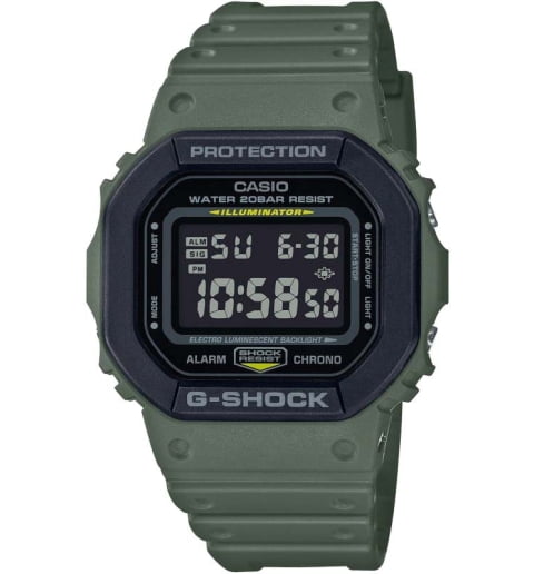Часы Casio G-Shock  DW-5610SU-3E с водонепроницаемостью WR20Bar