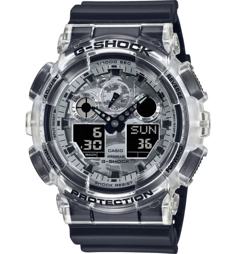 Часы Casio G-Shock GA-100SKC-1A с водонепроницаемостью WR20Bar