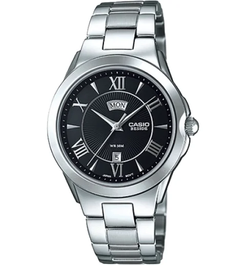 Женские Casio BESIDE BEL-130D-1A с римскими цифрами