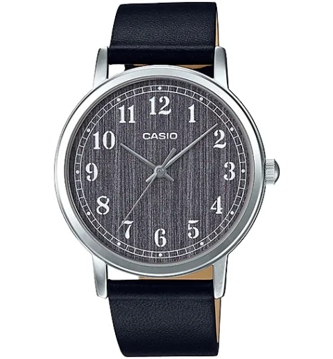 Мужские кварцевые часы Casio Collection MTP-E145L-1B с арабскими цифрами