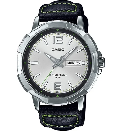 Мужские кварцевые часы Casio Collection MTP-E119L-7A с арабскими цифрами