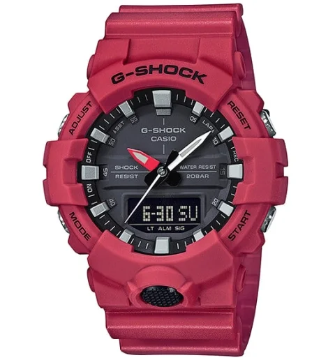 Casio G-Shock GA-800-4A с будильником и подсветкой