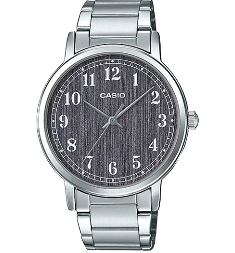 Мужские кварцевые часы Casio Collection MTP-E145D-1B с арабскими цифрами