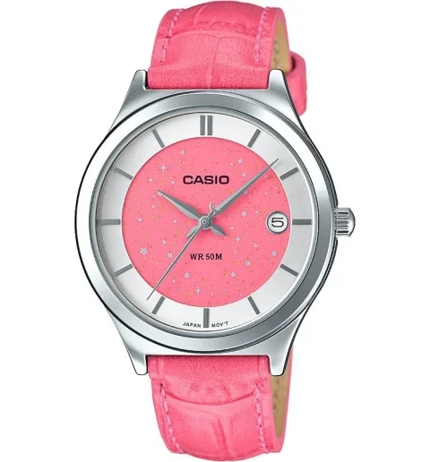 Женские Casio Collection LTP-E141L-4A2 с кожанным браслетом