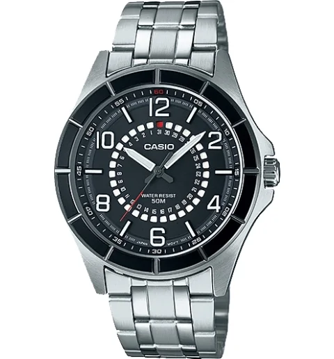 Мужские кварцевые часы Casio Collection MTF-118BD-1A с арабскими цифрами