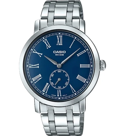 Мужские Casio Collection MTP-E150D-2B со стальным браслетом