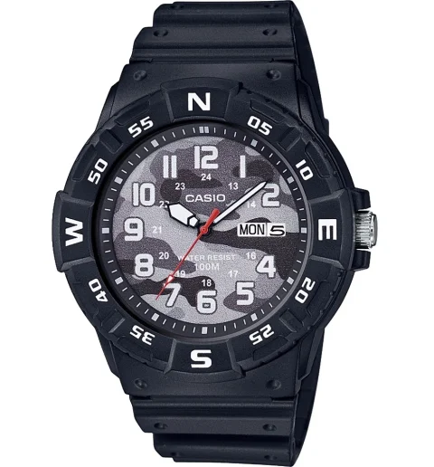 Мужские кварцевые часы Casio Collection MRW-220HCM-1B с арабскими цифрами