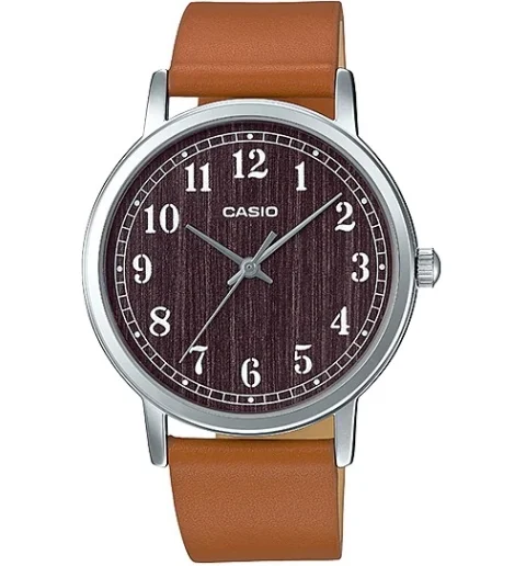 Мужские кварцевые часы Casio Collection MTP-E145L-5B1 с арабскими цифрами