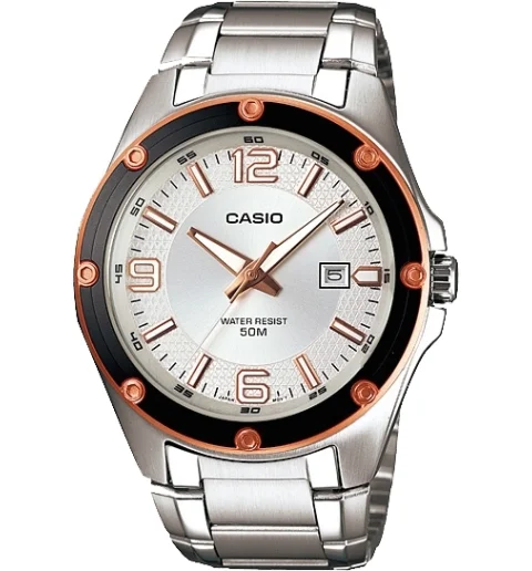 Мужские кварцевые часы Casio Collection MTP-1346D-7A2 с арабскими цифрами