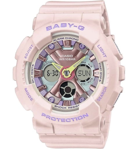 Часы Casio Baby-G BA-130PM-4A с каучуковым браслетом