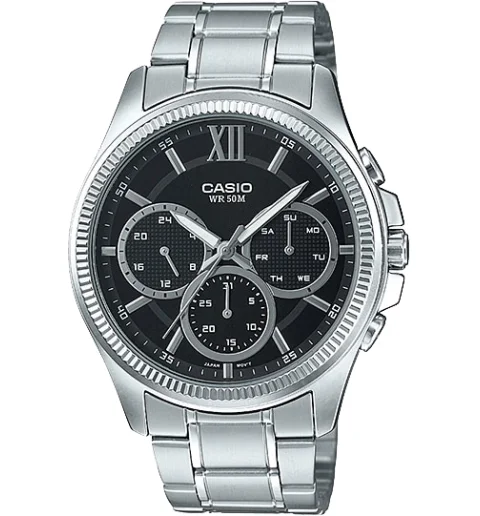 Мужские Casio Collection MTP-E315D-1A со стальным браслетом