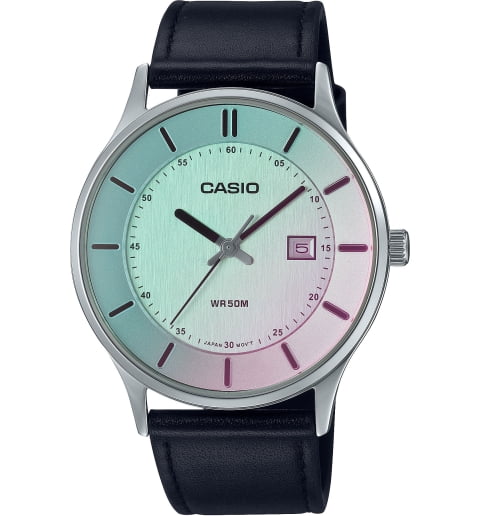 Casio Collection MTP-E605L-7E с кожаным браслетом