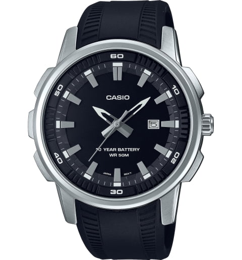 Часы Casio Collection MTP-E195-1A с водонепроницаеомстью WR50m