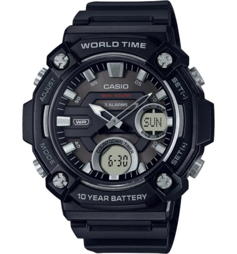 Casio Collection AEQ-120W-1A с водонепроницаемостью 10 бар