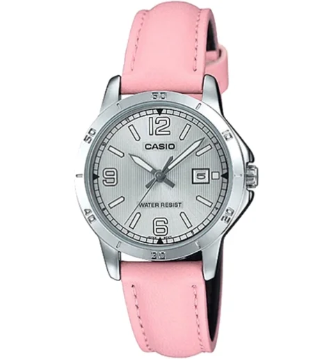 Женские Casio Collection LTP-V004L-4B с кожанным браслетом