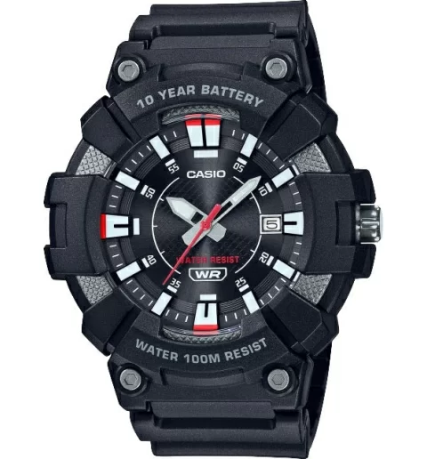 Часы Casio Collection MW-610H-1A с каучуковым браслетом