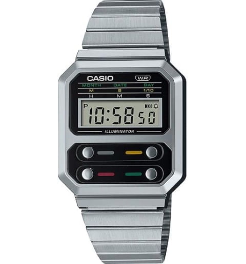 Прямоугольные часы Casio Collection A-100WE-1A