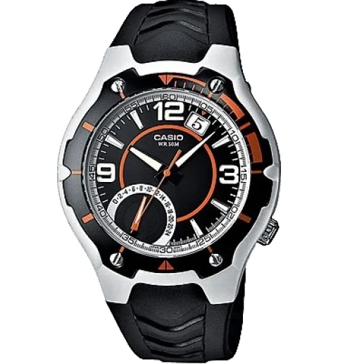 Мужские кварцевые часы Casio Collection MTR-200-1A1 с арабскими цифрами