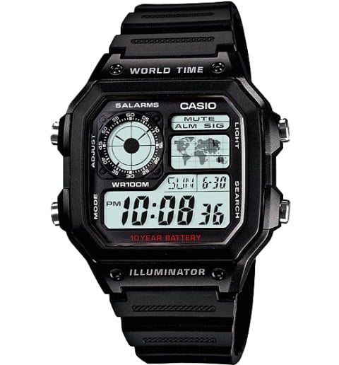 Часы Casio Collection AE-1200WH-1A для плавания