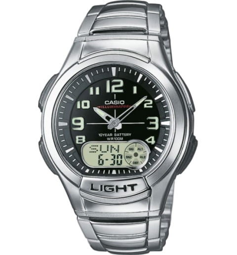 Часы Casio Collection AQ-180WD-1B с будильником