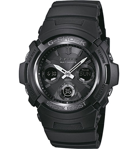 Часы Casio G-Shock AWG-M100B-1A с синхронизацией времени