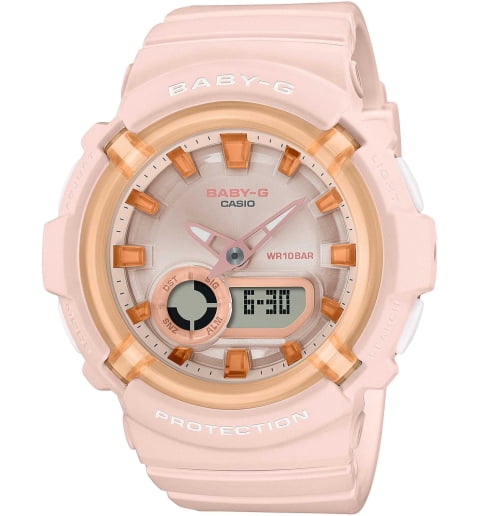 Часы Casio Baby-G BGA-280SW-4A с каучуковым браслетом