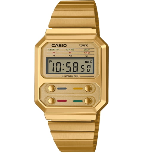 Прямоугольные часы Casio Collection A100WEG-9A